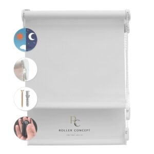 Cortina Roller Doble Blackout Sunscreen 200x130