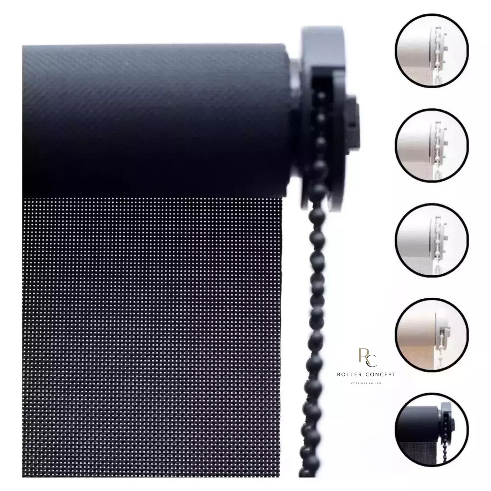 Cortina Roller Sunscreen 230x120 cm Lista para Instalar